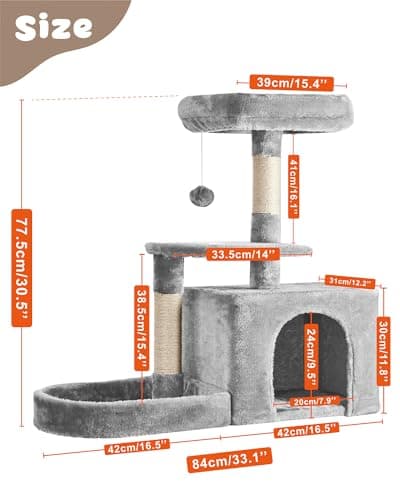 Cat Tree Tower for Small and Medium Cats