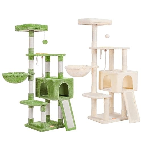 Heybly Cat Tree with Feeding Bowl and Scratching Board