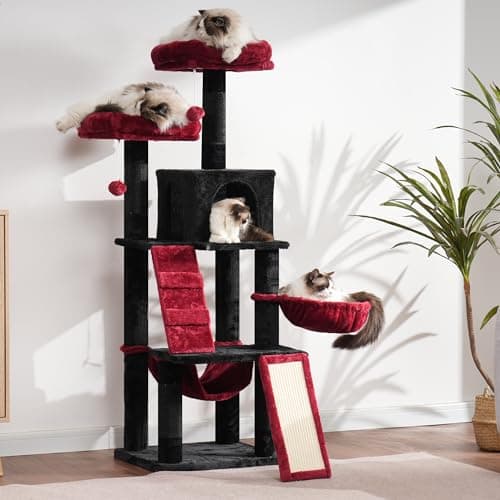 Gothic Cat Tree with Multi-Level Furniture for Indoor Cats
