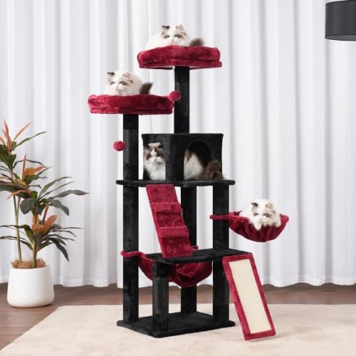 Gothic Cat Tree with Multi-Level Furniture for Indoor Cats